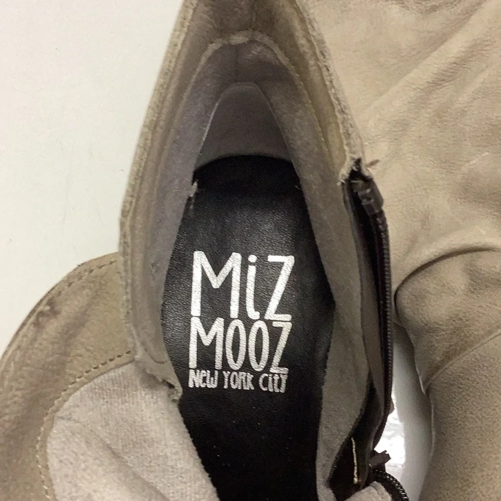 MIZ MOOZ Keir leather ankle booties boots slouchy neutral Boho  37